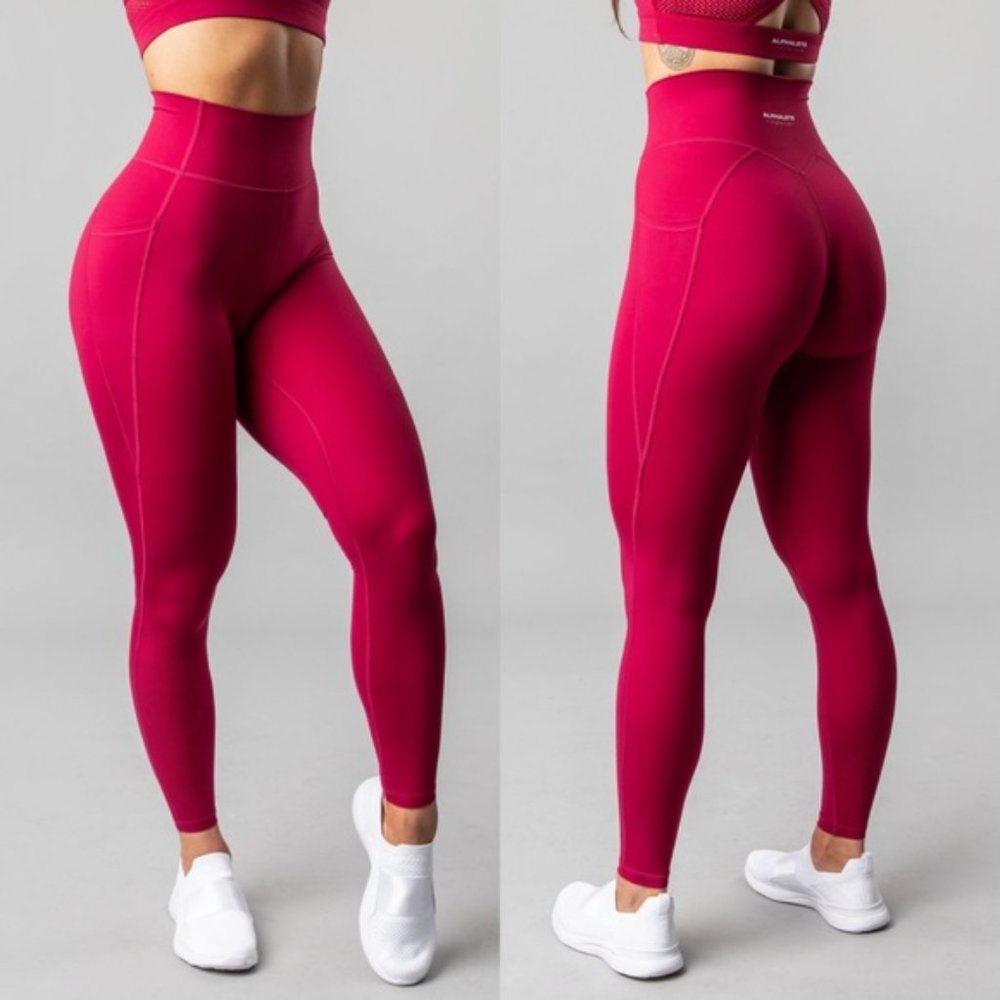 alphalux leggings in raspberry xl
